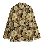 Steampunk Chamomile Pattern Print Women's Blazer