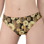 Steampunk Chamomile Pattern Print Women's Panties