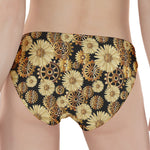 Steampunk Chamomile Pattern Print Women's Panties