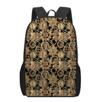 Steampunk Clock Gears Print 17 Inch Backpack