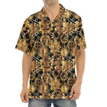 Steampunk Clock Gears Print Aloha Shirt