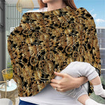 Steampunk Clock Gears Print Baby Seat Cover