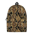 Steampunk Clock Gears Print School Backpack