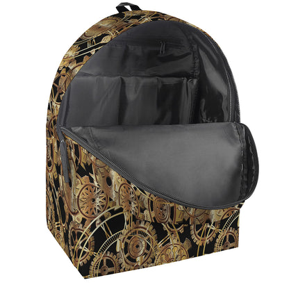 Steampunk Clock Gears Print Backpack