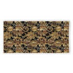 Steampunk Clock Gears Print Beach Towel