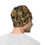 Steampunk Clock Gears Print Beanie