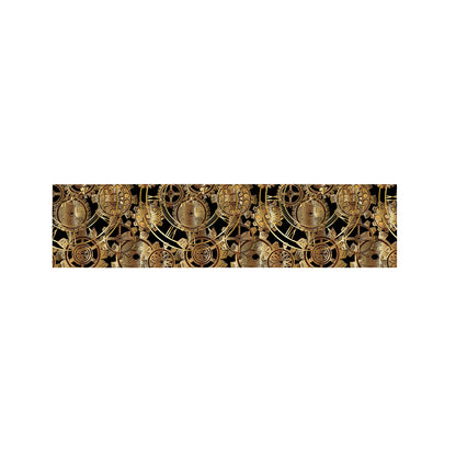Steampunk Clock Gears Print Bed Runner