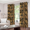 Steampunk Clock Gears Print Dimout Grommet Curtains
