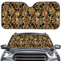 Steampunk Clock Gears Print Car Windshield Sun Shade
