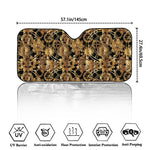 Steampunk Clock Gears Print Car Windshield Sun Shade