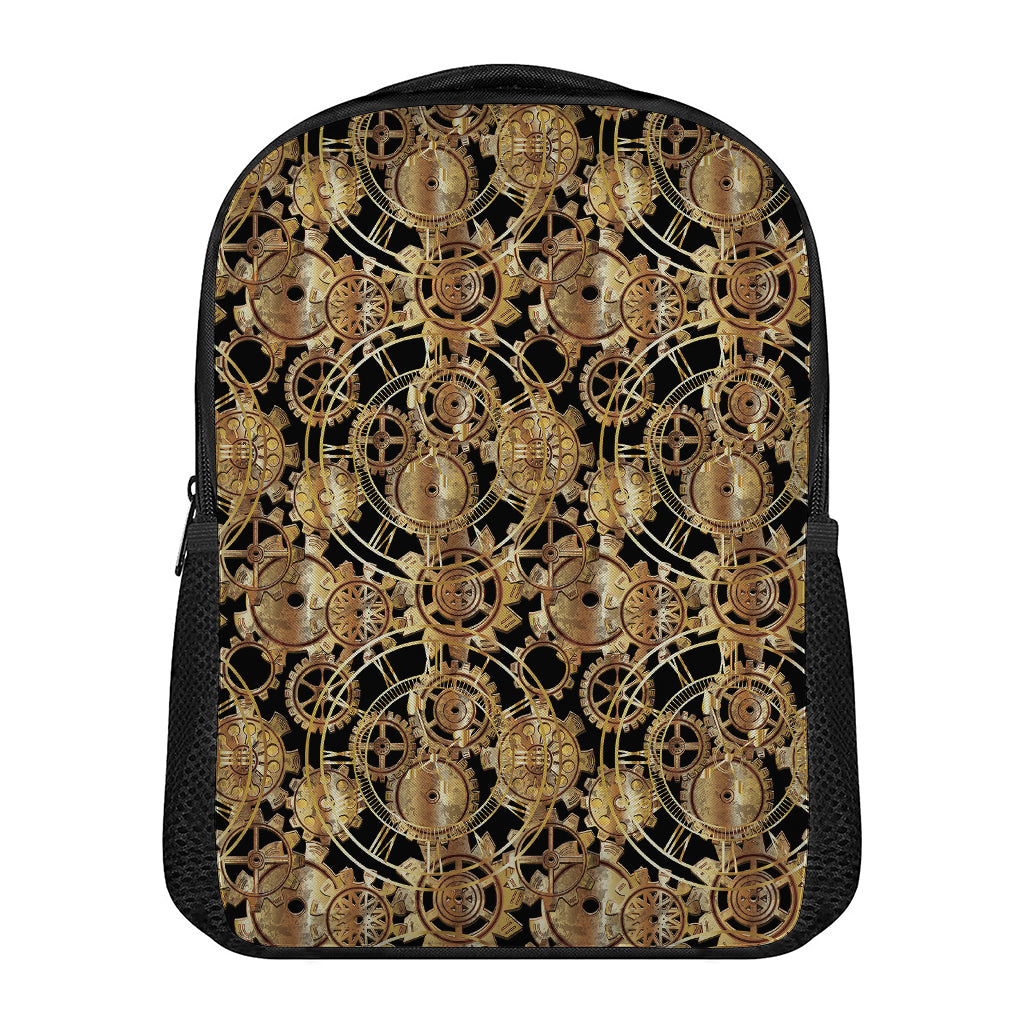 Steampunk Clock Gears Print Casual Backpack