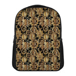 Steampunk Clock Gears Print Casual Backpack