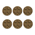 Steampunk Clock Gears Print Coaster Set