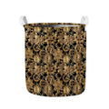 Steampunk Clock Gears Print Collapsible Laundry Basket