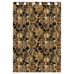 Steampunk Clock Gears Print Curtain