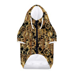 Steampunk Clock Gears Print Dog Zip Up Hoodie