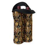 Steampunk Clock Gears Print Double Neoprene Wine Tote