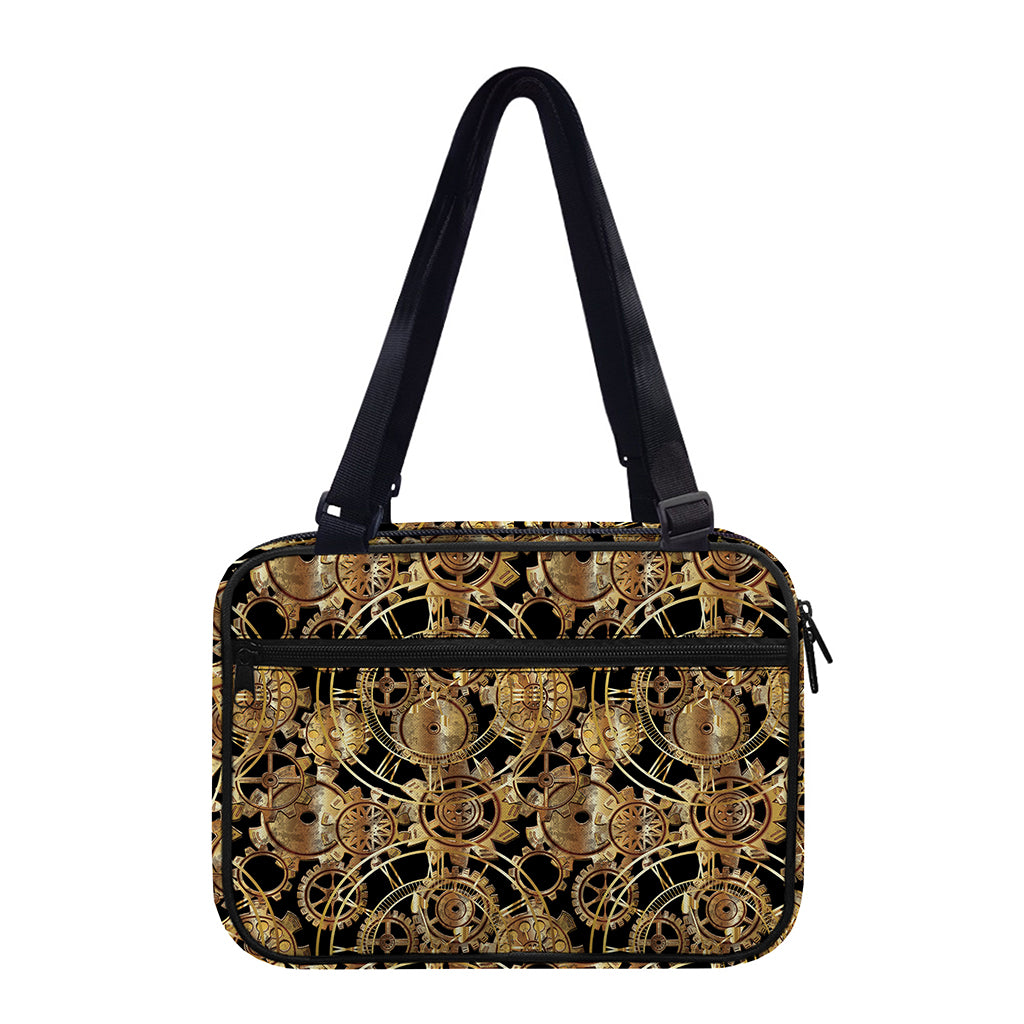 Steampunk Clock Gears Print Double Strap Bible Bag