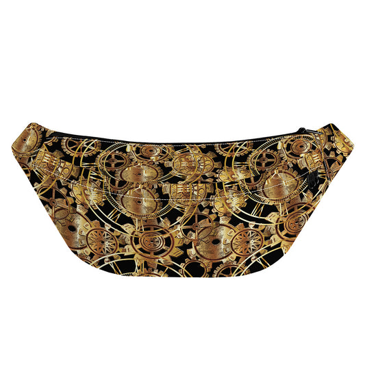 Steampunk Clock Gears Print Fanny Pack