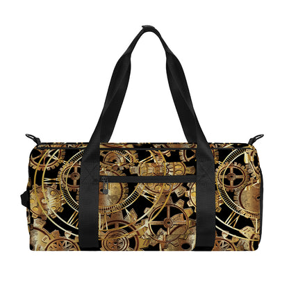 Steampunk Clock Gears Print Gym Bag