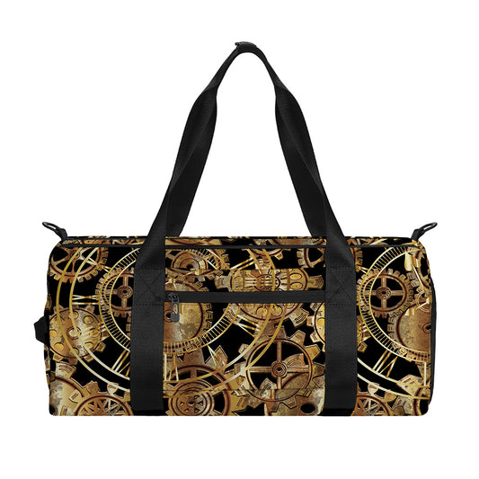 Steampunk Clock Gears Print Gym Bag