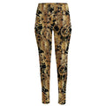 Steampunk Clock Gears Print High-Waisted Pocket Leggings