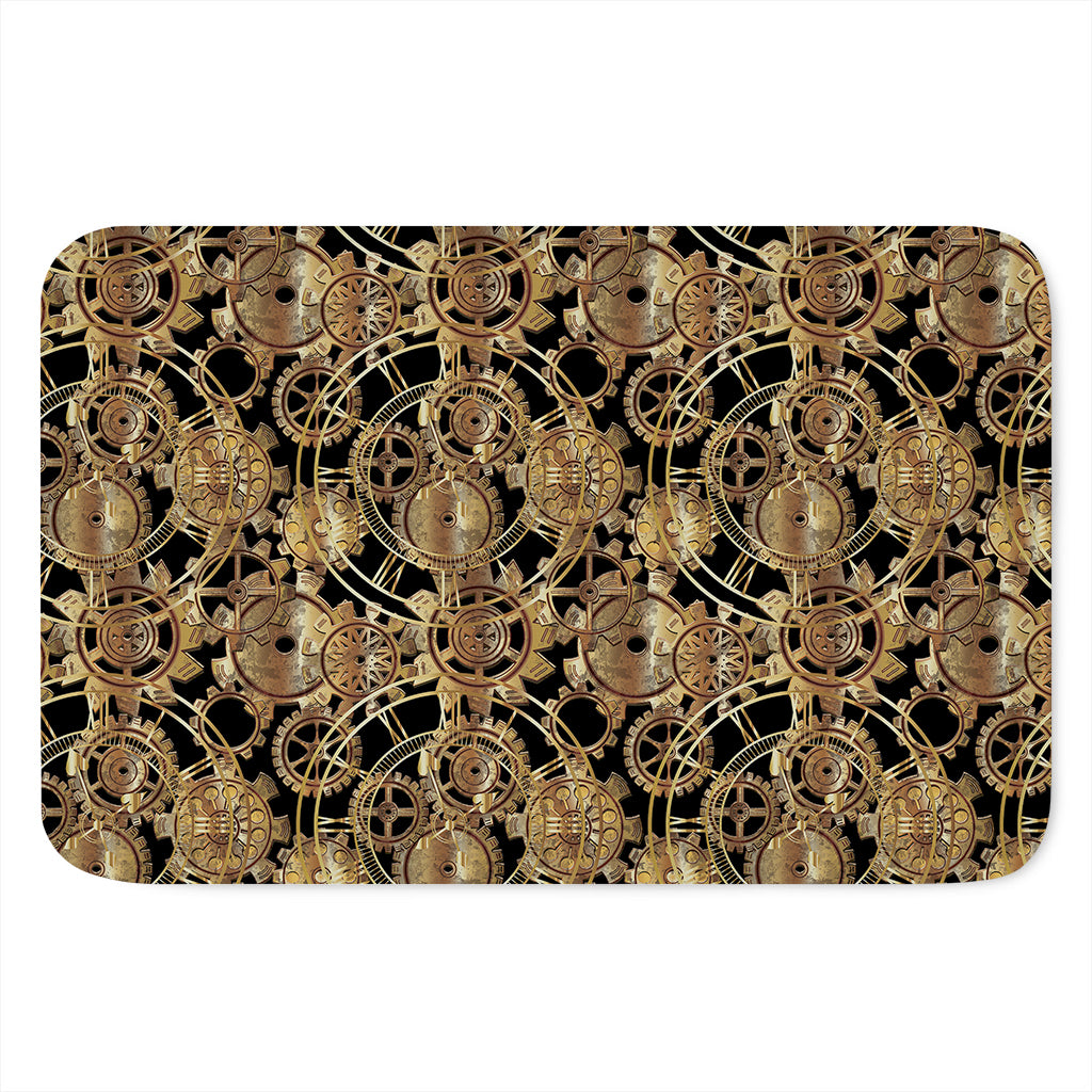 Steampunk Clock Gears Print Indoor Door Mat