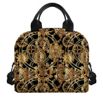 Steampunk Clock Gears Print Insulated Lunch Bag