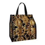 Steampunk Clock Gears Print Insulated Lunch Tote