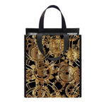 Steampunk Clock Gears Print Insulated Lunch Tote