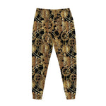 Steampunk Clock Gears Print Jogger Pants