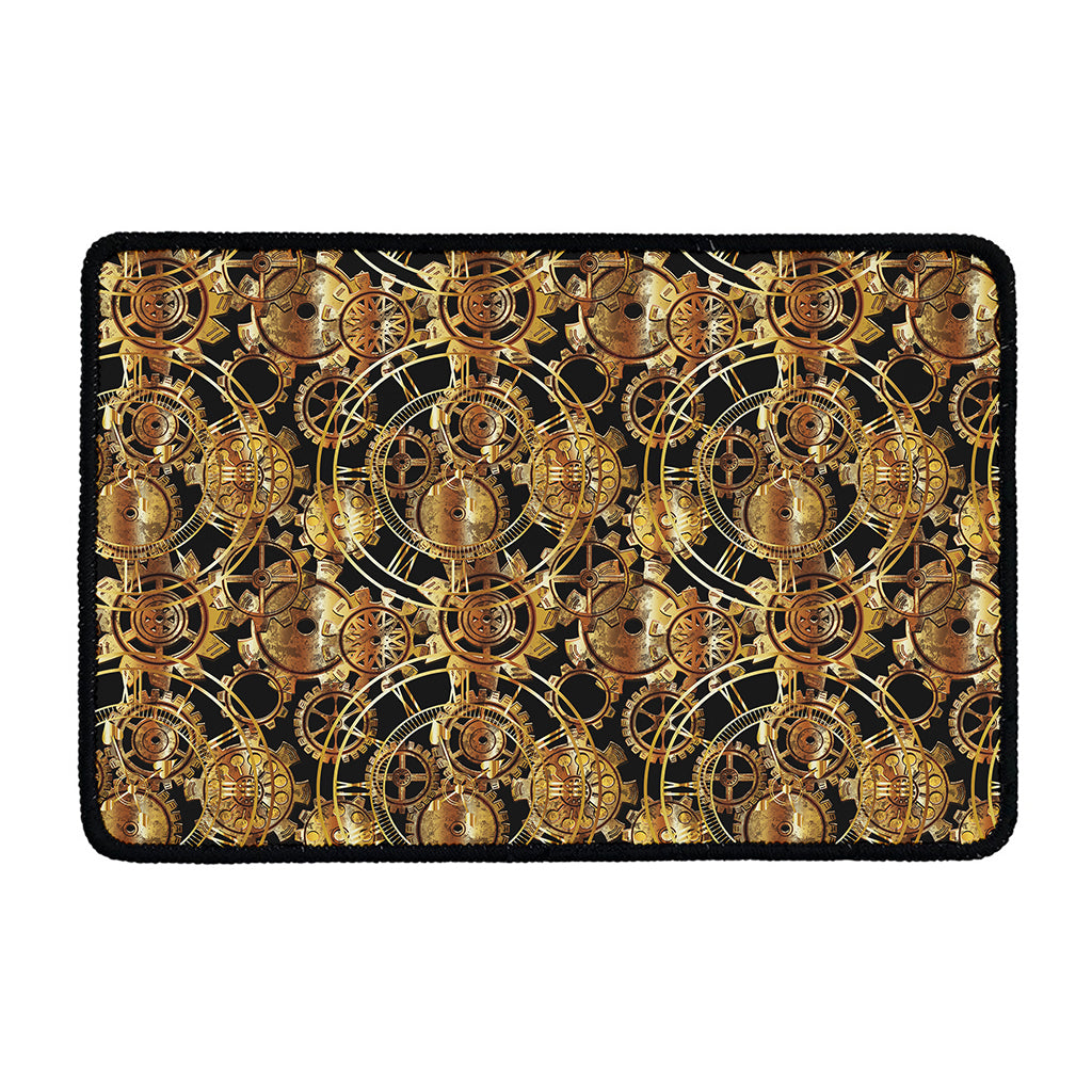 Steampunk Clock Gears Print Kitchen Mat