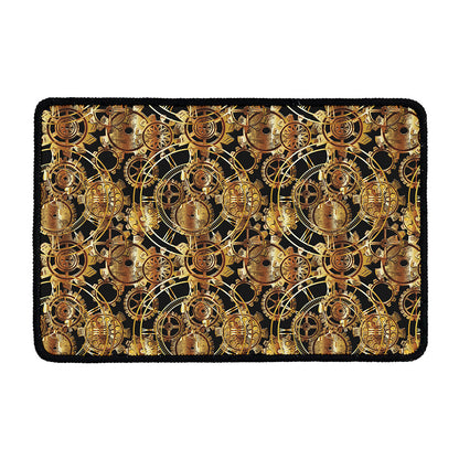 Steampunk Clock Gears Print Kitchen Mat