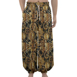 Steampunk Clock Gears Print Lantern Pants