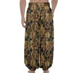 Steampunk Clock Gears Print Lantern Pants