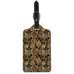 Steampunk Clock Gears Print Luggage Tag