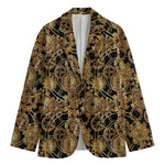 Steampunk Clock Gears Print Men's Blazer