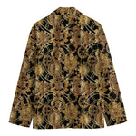 Steampunk Clock Gears Print Men's Blazer