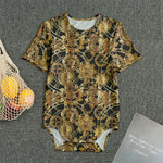 Steampunk Clock Gears Print Men's Bodysuit