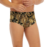 Steampunk Clock Gears Print Men's Briefs