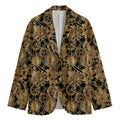 Steampunk Clock Gears Print Men's Cotton Blazer