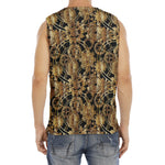 Steampunk Clock Gears Print Men's Fitness Tank Top