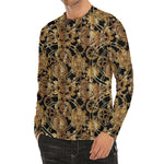 Steampunk Clock Gears Print Men's Long Sleeve Rash Guard