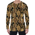 Steampunk Clock Gears Print Men's Long Sleeve T-Shirt