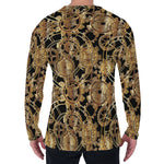 Steampunk Clock Gears Print Men's Long Sleeve T-Shirt