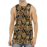 Steampunk Clock Gears Print Men's Muscle Tank Top