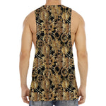 Steampunk Clock Gears Print Men's Muscle Tank Top