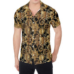 Steampunk Clock Gears Print Men's Shirt
