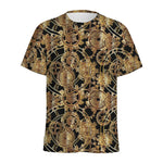 Steampunk Clock Gears Print Men's Sports T-Shirt