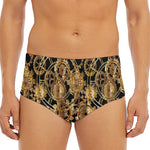 Steampunk Clock Gears Print Men's Triangle Swim Briefs